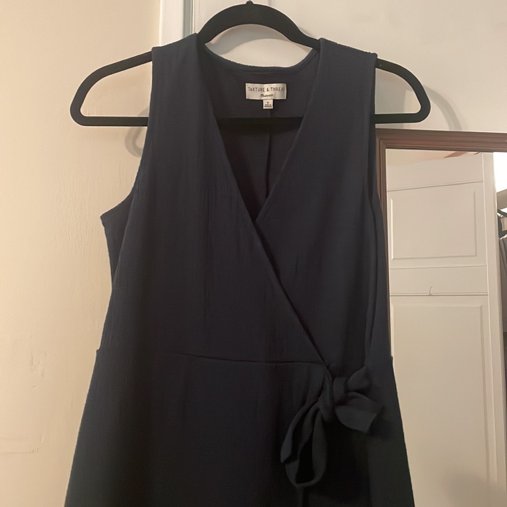 Madewell Texture & Thread Navy Dress